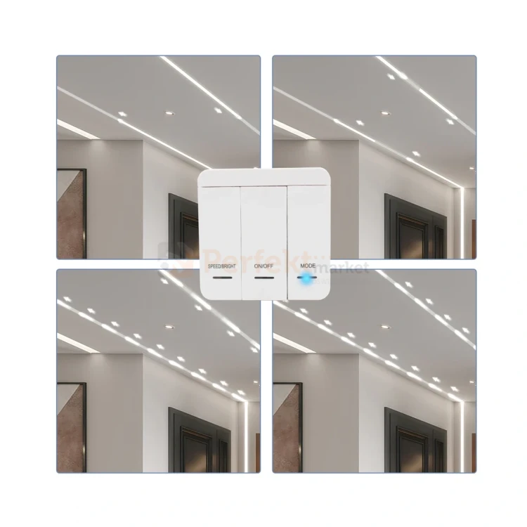 sterownik led do taśm płynących cyfrowych kontroler RF IC panel sterujący bezprzewodowy perfektmarket 2.webp