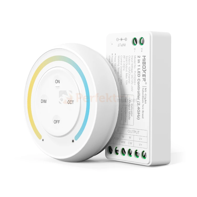 Zestaw MiBoxer do taśm LED MONO CCT pilot RF 2.4GHz FUT035SA+.webp