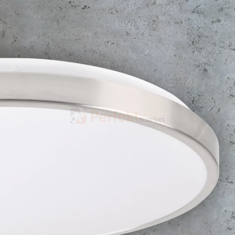 Plafon LED srebrny nikiel KERN 40 cm okrągły 4000K 24W 2 perfektmarket.webp