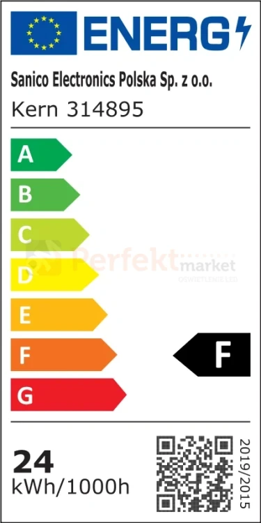 Plafon LED srebrny nikiel KERN 40 cm okrągły 4000K 24W EL perfektmarket.webp