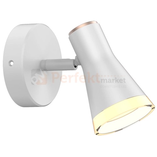 Kinkiet spot skandynawski LED 3000K BERG biały Polux / Goldlux z niewymienialnym źródłem światła