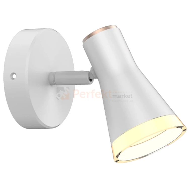 Kinkiet spot skandynawski LED 3000K BERG biały Polux / Goldlux z niewymienialnym źródłem światła