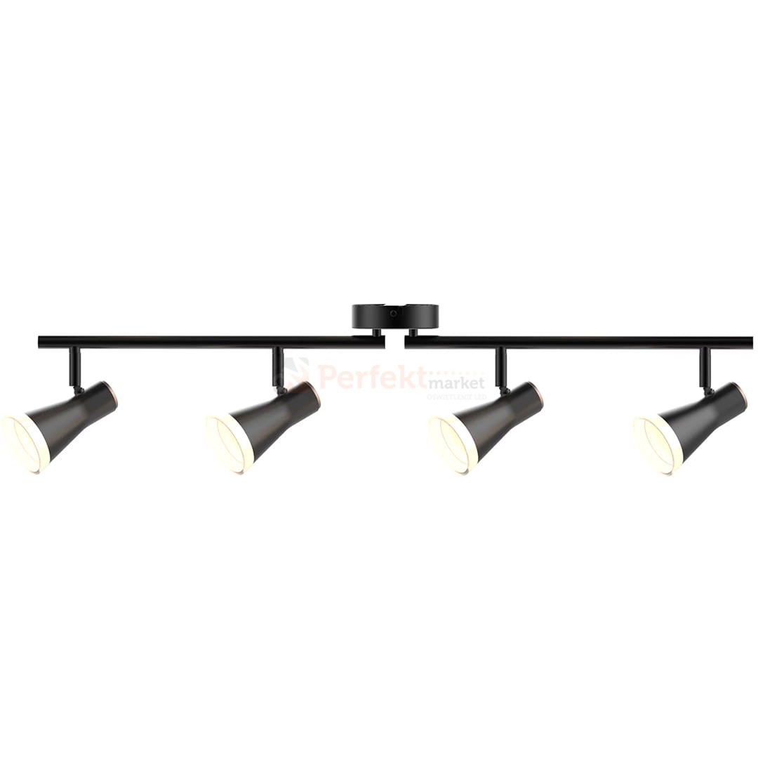 Kinkiet lampa sufitowa spot typu skandynawskiego LED 3000K marki Berg z wbudowanym źródłem światła w kolorze czarnym