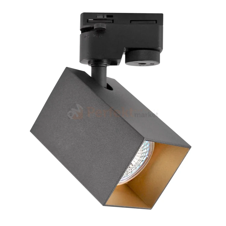 Oprawa SQUARE GU10 na szynę 1 fazową TRACK 1F HQ 230V czarna 321756 perfektmarket 1.webp