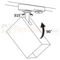 Oprawa SQUARE GU10 na szynę 1 fazową TRACK 1F HQ 230V czarna 321756 perfektmarket 8.webp