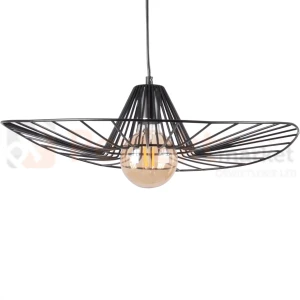 Lampa wisząca kapelusz ABANO czarna 50 cm E27 