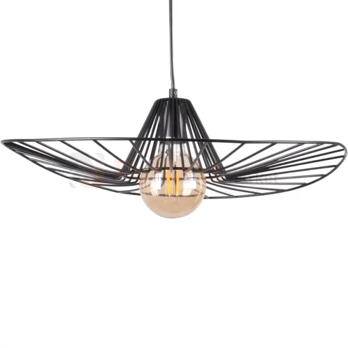 Lampa wisząca kapelusz ABANO czarna 50 cm E27 perfektmarket 1.webp