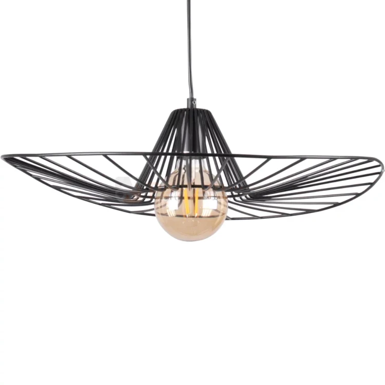 Lampa wisząca kapelusz ABANO czarna 50 cm E27 perfektmarket 1.webp