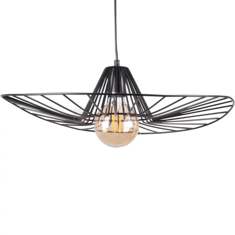 Lampa wisząca kapelusz ABANO czarna 50 cm E27 perfektmarket 4.webp