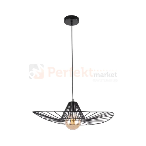 Lampa wisząca kapelusz ABANO czarna 50 cm E27 perfektmarket 2.webp
