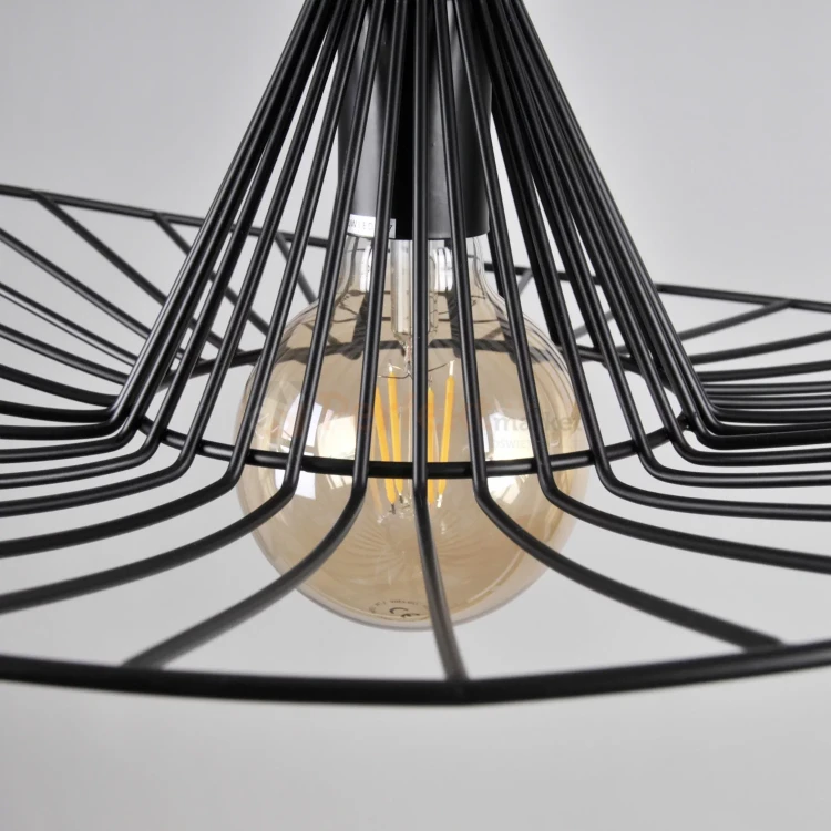 Lampa wisząca kapelusz ABANO czarna 50 cm E27 perfektmarket 3.webp