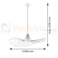 Lampa wisząca kapelusz ABANO czarna 50 cm E27 perfektmarket 4.webp