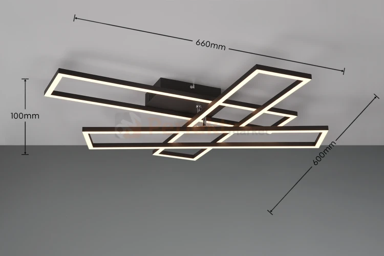 Lampa sufitowa LED CORSO RL czarna pilot CCT ściemnialna R64423132 2 perfektmarket olsztyn.webp