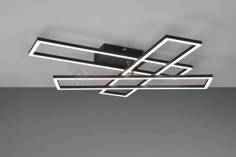 Lampa sufitowa LED CORSO RL czarna pilot CCT ściemnialna R64423132 rys. techniczny perfektmarket olsztyn.webp