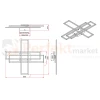 Lampa sufitowa LED CORSO RL czarna pilot CCT ściemnialna R64423132 rys. techniczny perfektmarket olsztyn.webp