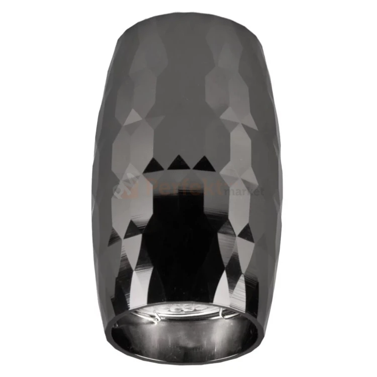 Oprawa natynkowa TUBA spot z przetłoczeniem 1xGU10 BELLA czarna - ozdobna elegancka lampa sufitowa