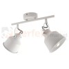 Lampa listwa spot skandynawski 2xE14 Niko biała Polux 310989 - spotlight z regulowanymi kinkietami  w stylu loftowym / industrialnym