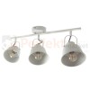 Lampa listwa spot skandynawski 3xE14 Niko biała Polux 310996 - regulowane kinkiety spotlight w stylu industrialnym