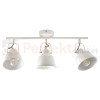 Lampa listwa spot skandynawski 3xE14 Niko biała Polux 310996 - regulowane kinkiety w stylu industrialnym / loftowym