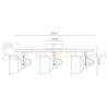 Lampa listwa spot skandynawski 3xE14 Niko biała Polux 310996 - schemat