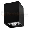 Oprawa natynkowa downlight Jupiter K17 E27 kwadratowa w kolorze czarnym - nowoczesna metalowa lampa