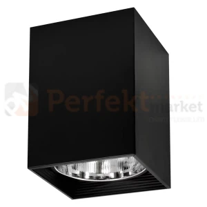 Oprawa natynkowa downlight Jupiter K17 E27 kwadratowa czarna 307811