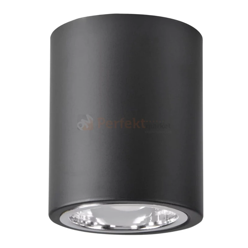 Oprawa natynkowa downlight Jupiter / CERES 10C E27 okrągła czarna - nowoczesna lampa spot - schemat