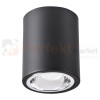 Oprawa natynkowa downlight Jupiter / CERES 10C E27 okrągła czarna - nowoczesna lampa spot