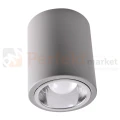 Oprawa natynkowa downlight Jupiter / CERES 10S E27 okrągła szara - nowoczesna lampa spot