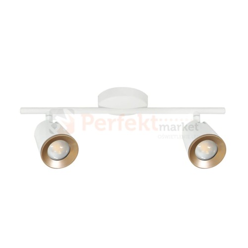 Lampa LED Ficudi biała podwójna 2x6W ścienno-sufitowa regulowana nowowoczesna listwa