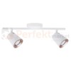 Lampa LED Ficudi biała podwójna 2x6W ścienno-sufitowa regulowana nowowoczesna listwa