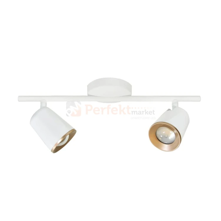 Lampa LED Ficudi biała podwójna 2x6W ścienno-sufitowa regulowana nowowoczesna listwa