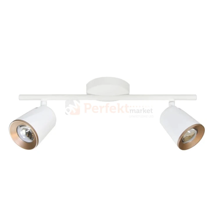Lampa LED Ficudi biała podwójna 2x6W ścienno-sufitowa regulowana nowowoczesna listwa