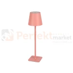 Przenośna lampka bezprzewodowa LED stołowa TAZA 3,5W 400lm CCT IP54 różowa 2x2000mAh perfektmarket.webp