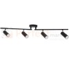 Lampa LED poczwórna Gavi czarna 4x 4.5W ścienno-sufitowa regulowana - nowoczesna listwa LED 3000K