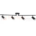 Lampa LED poczwórna Gavi czarna 4x 4.5W ścienno-sufitowa regulowana - nowoczesna listwa LED 3000K