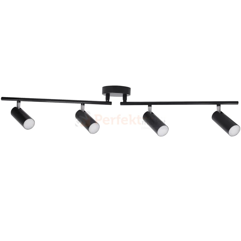 Lampa LED poczwórna Gavi czarna 4x 4.5W ścienno-sufitowa regulowana - klasa energetyczna
