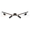Lampa LED poczwórna Gavi czarna 4x 4.5W ścienno-sufitowa regulowana - nowoczesna listwa LED 3000K