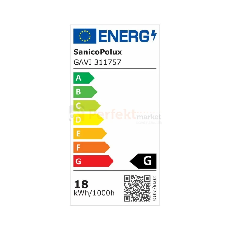 Lampa LED podwójna Gavi biała 2x 4.5W ścienno-sufitowa regulowana - klasa energetyczna