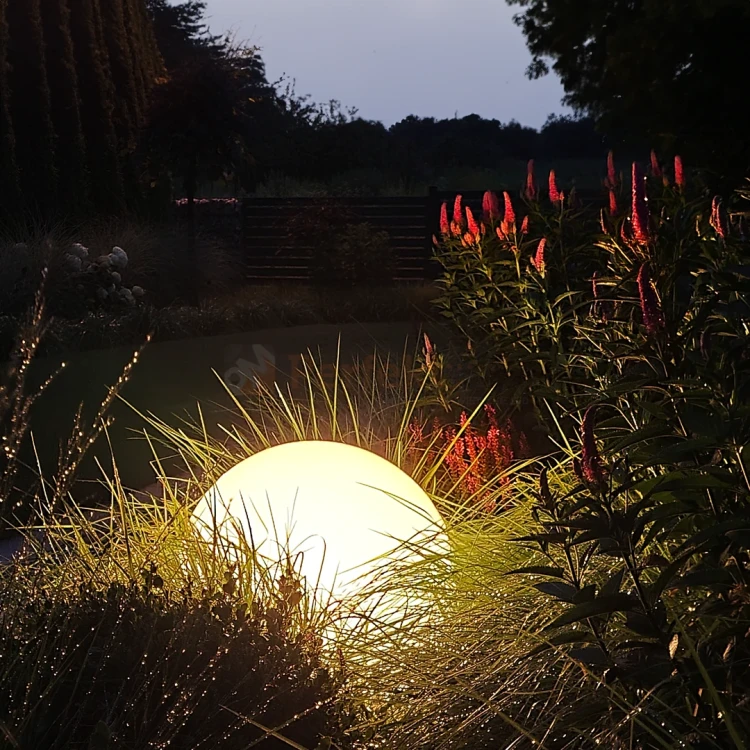 Lampa kula ogrodowa 30 cm biała GLOBO EKO0457 E27 perfektmarket 5.webp