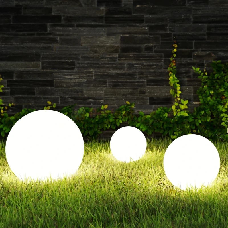 Lampa kula ogrodowa 60 cm biała GLOBO EKO0459 E27 wymiary perfektmarket.webp