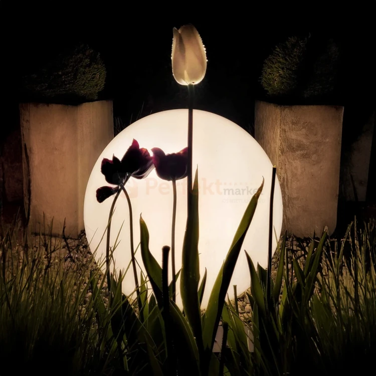 Lampa kula ogrodowa 60 cm biała GLOBO EKO0459 E27 perfektmarket  2.webp