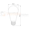 Żarówka LED E27 z czujnikiem zmierzchu 9W A60 E27 3000K wymiary perfektmarket.webp