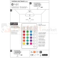 Żarówka LED E27 z pilotem 10W A60 E27 RGB schemat perfektmarket.webp