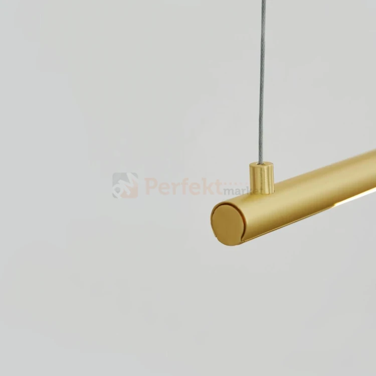 Lampa wisząca złota podłużna BUGA LE41356 Luces Exclusivas 20W 120 cm 3000K detail 2 perfektmarket.webp