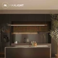 Lampa wisząca złota podłużna LED Maxlight Organic Horizon P0356 36W ciepła 100 cm aranż perfektmarket.webp