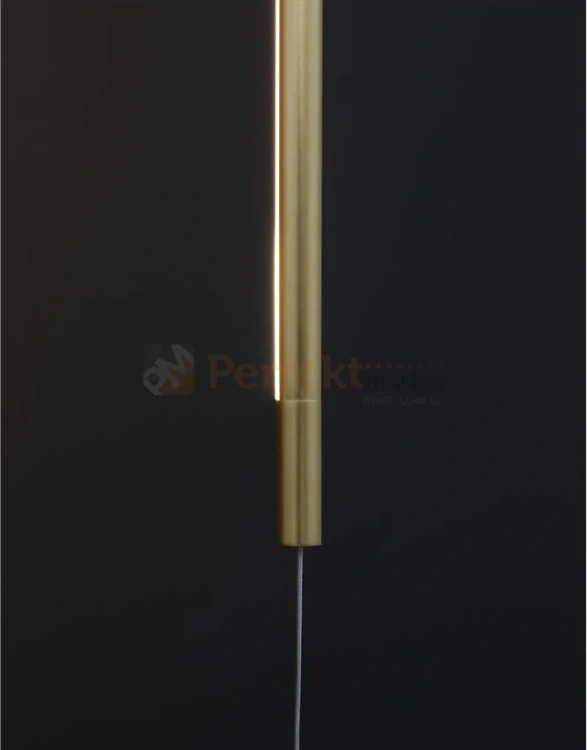 Lampa podłogowo sufitowa tuba długa złota Luces Exclusivas LE41358 BUGA 1 perfektmarket.webp