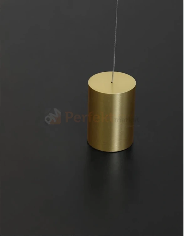 Lampa podłogowo sufitowa tuba długa złota Luces Exclusivas LE41358 BUGA 2 perfektmarket.webp