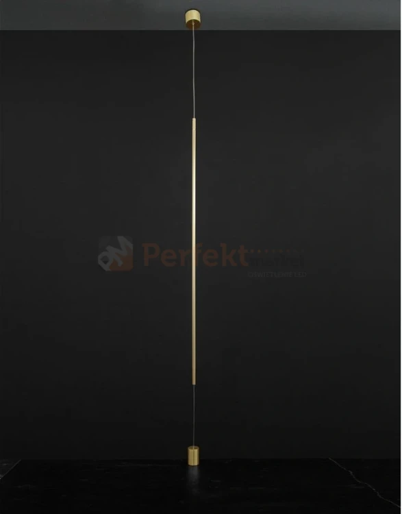 Lampa podłogowo sufitowa tuba długa złota Luces Exclusivas LE41358 BUGA 3 perfektmarket.webp