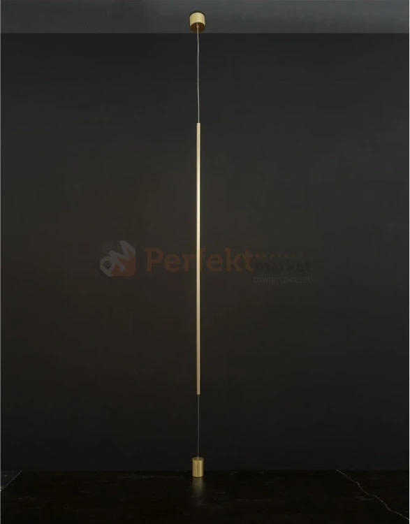 Lampa podłogowo sufitowa tuba długa złota Luces Exclusivas LE41358 BUGA 4 perfektmarket.webp